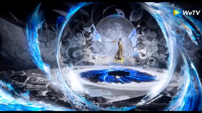 Peri Wangsi mengeluarkan kekuatannya. [WeTV]